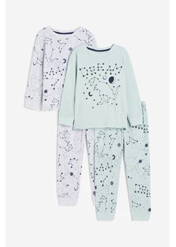 H & M - Piżama z nadrukiem 2-pak - Zielony ze sklepu H&M w kategorii Piżamy dziecięce - zdjęcie 169591296