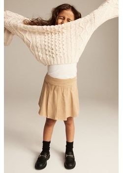 H & M - Bawełniany sweter w warkoczowy splot - Beżowy ze sklepu H&M w kategorii Swetry dziewczęce - zdjęcie 169591316