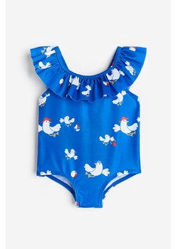 H & M - Kostium kąpielowy z falbaną - Niebieski ze sklepu H&M w kategorii Stroje kąpielowe dla niemowląt - zdjęcie 169591319