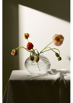 H & M - Szklany wazon - Biały ze sklepu H&M w kategorii Wazony - zdjęcie 169591445