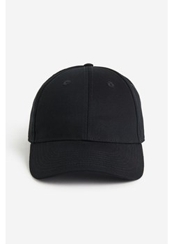 H & M - Bawełniana czapka z daszkiem - Czarny ze sklepu H&M w kategorii Czapki z daszkiem męskie - zdjęcie 169591587