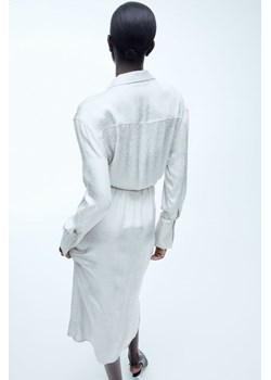 H & M - Kopertowa szmizjerka - Szary ze sklepu H&M w kategorii Sukienki - zdjęcie 169591778