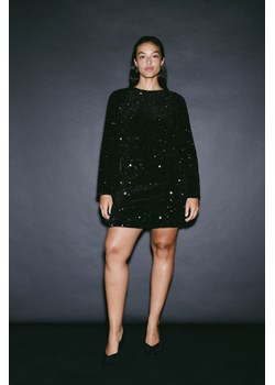 H & M - Cekinowa sukienka - Czarny ze sklepu H&M w kategorii Sukienki - zdjęcie 169591817