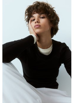 H & M - Top z długim rękawem - Czarny ze sklepu H&M w kategorii Bluzki damskie - zdjęcie 169591845