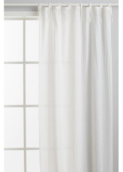 H & M - Zasłona z domieszką lnu 2-pak - Biały ze sklepu H&M w kategorii Zasłony - zdjęcie 169591896