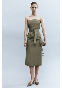 H & M - Sukienka bandeau z paskiem - Zielony ze sklepu H&M w kategorii Sukienki - zdjęcie 169591907