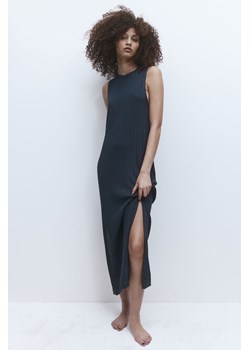H & M - Sukienka z dzianiny w prążki - Czarny ze sklepu H&M w kategorii Sukienki - zdjęcie 169591928