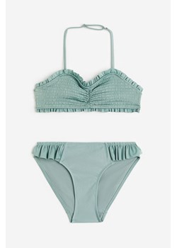 H & M - Kostium bikini z falbankami - Zielony ze sklepu H&M w kategorii Stroje kąpielowe - zdjęcie 169591956