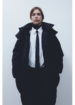 H & M - Watowany płaszcz oversize - Czarny ze sklepu H&M w kategorii Płaszcze damskie - zdjęcie 169592077