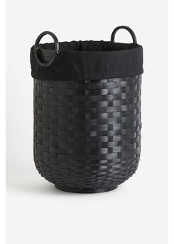 H & M - Bambusowy kosz na pranie - Czarny ze sklepu H&M w kategorii Kosze na pranie - zdjęcie 169592188
