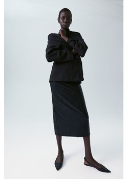 H & M - Powlekana spódnica ołówkowa - Czarny ze sklepu H&M w kategorii Spódnice - zdjęcie 169592287