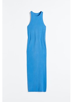 H & M - Bezszwowa sukienka bodycon w prążki - Niebieski ze sklepu H&M w kategorii Sukienki - zdjęcie 169592368