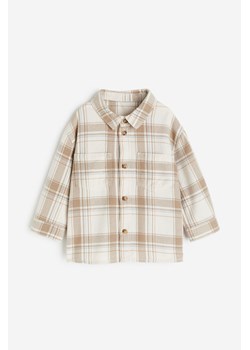 H & M - Koszula z bawełnianej flaneli - Beżowy ze sklepu H&M w kategorii Koszule chłopięce - zdjęcie 169592558