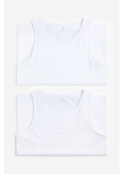H & M - Koszulka Regular Fit 2-pak - Biały ze sklepu H&M w kategorii T-shirty męskie - zdjęcie 169592616