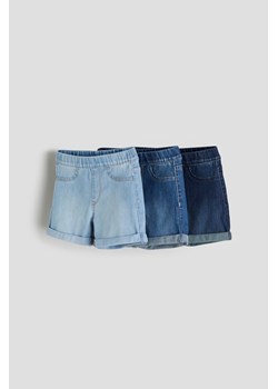 H & M - Szorty dżinsowe 3-pak - Niebieski ze sklepu H&M w kategorii Spodenki chłopięce - zdjęcie 169592647