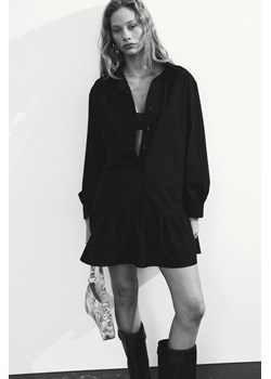 H & M - Popelinowa szmizjerka - Czarny ze sklepu H&M w kategorii Sukienki - zdjęcie 169592679