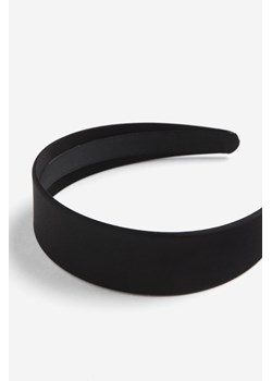 H & M - Sztywna satynowa opaska do włosów - Czarny ze sklepu H&M w kategorii Opaski damskie - zdjęcie 169592696