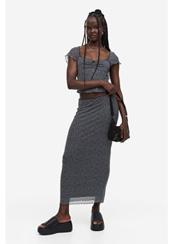 H & M - Siateczkowa spódnica ołówkowa - Czarny ze sklepu H&M w kategorii Spódnice - zdjęcie 169592705