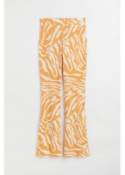 H & M - Spodnie w prążki - Żółty ze sklepu H&M w kategorii Spodnie damskie - zdjęcie 169592755