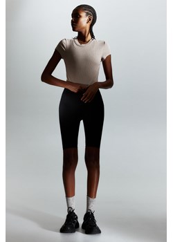 H & M - Krótki top sportowy DryMove - Brązowy ze sklepu H&M w kategorii Bluzki damskie - zdjęcie 169592855