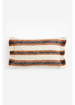 H & M - Poszewka na poduszkę zdobiona frędzlami - Beżowy ze sklepu H&M w kategorii Poszewki na poduszki - zdjęcie 169592876