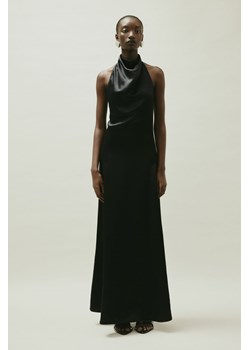 H & M - Sukienka z jedwabiem mocowana na karku - Czarny ze sklepu H&M w kategorii Sukienki - zdjęcie 169592917