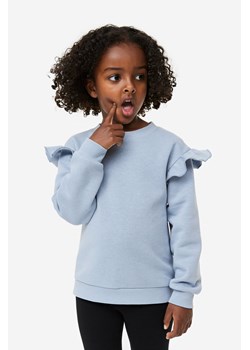 H & M - Bluza z falbankami - Niebieski ze sklepu H&M w kategorii Bluzy dziewczęce - zdjęcie 169592929
