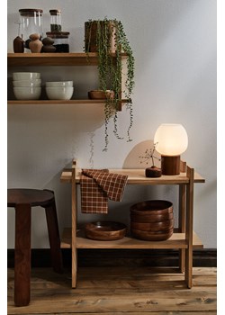 H & M - Lampa stołowa z drewna i szkła - Pomarańczowy ze sklepu H&M w kategorii Lampy stołowe - zdjęcie 169592986