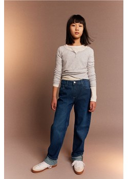 H & M - Dżinsy Straight Leg - Niebieski ze sklepu H&M w kategorii Spodnie dziewczęce - zdjęcie 169593045