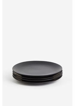 H & M - Talerz 4-pak - Czarny ze sklepu H&M w kategorii Talerze - zdjęcie 169593075