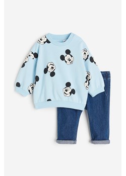 H & M - Komplet 2-częściowy z bluzą i joggersami - Niebieski ze sklepu H&M w kategorii Komplety niemowlęce - zdjęcie 169593169