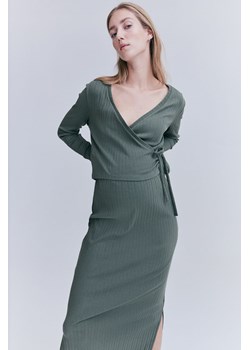 H & M - MAMA Komplet 2-częściowy z topem i spódnicą - Zielony ze sklepu H&M w kategorii Odzież ciążowa - zdjęcie 169593289