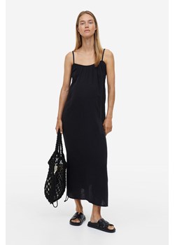 H & M - MAMA Bawełniana sukienka trapezowa - Czarny ze sklepu H&M w kategorii Sukienki ciążowe - zdjęcie 169593298