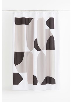 H & M - Zasłona prysznicowa w nadruki - Brązowy ze sklepu H&M w kategorii Akcesoria łazienkowe - zdjęcie 169593309
