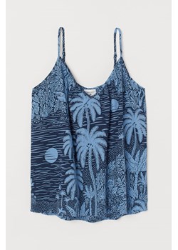 H & M - Bawełniany top na ramiączkach - Niebieski ze sklepu H&M w kategorii Bluzki damskie - zdjęcie 169593358