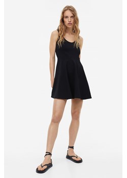 H & M - Sukienka mini z rozszerzanym dołem - Czarny ze sklepu H&M w kategorii Sukienki - zdjęcie 169593508
