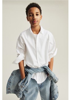 H & M - Bawełniana koszula - Biały ze sklepu H&M w kategorii Koszule chłopięce - zdjęcie 169593517
