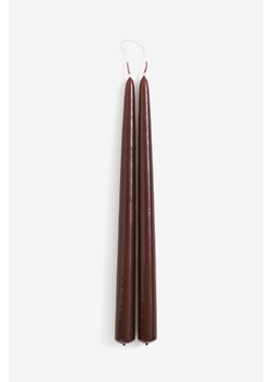 H & M - Stożkowe świeczki 2-pak - Beżowy ze sklepu H&M w kategorii Świece i dyfuzory - zdjęcie 169593799