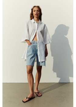 H & M - Szmizjerka z domieszką lnu - Biały ze sklepu H&M w kategorii Koszule damskie - zdjęcie 169593826