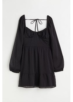 H & M - Sukienka z materiału plumeti - Czarny ze sklepu H&M w kategorii Sukienki - zdjęcie 169593919
