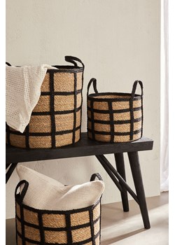 H & M - Mały kosz z trawy morskiej - Beżowy ze sklepu H&M w kategorii Kosze i koszyki - zdjęcie 169593985