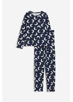 H & M - Dżersejowa piżama z bawełny - Niebieski ze sklepu H&M w kategorii Piżamy dziecięce - zdjęcie 169594097
