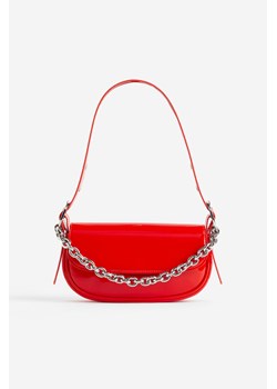 H & M - Powlekana torebka na ramię - Czerwony ze sklepu H&M w kategorii Torebki bagietki - zdjęcie 169594196