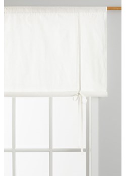 H & M - Podwijana zasłona z lnem - Biały ze sklepu H&M w kategorii Zasłony - zdjęcie 169594286