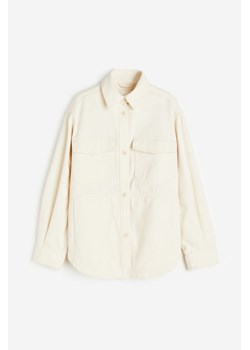 H & M - Kurtka koszulowa z diagonalu - Beżowy ze sklepu H&M w kategorii Kurtki damskie - zdjęcie 169594295