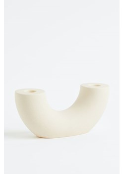 H & M - Ceramiczny świecznik - Biały ze sklepu H&M w kategorii Świeczniki - zdjęcie 169594329