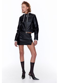 H & M - Spódnica mini z rozcięciem - Czarny ze sklepu H&M w kategorii Spódnice - zdjęcie 169594347