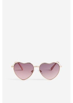 H & M - Okulary przeciwsłoneczne w kształcie serc - Brązowy ze sklepu H&M w kategorii Okulary przeciwsłoneczne dziecięce - zdjęcie 169594397