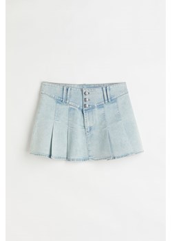 H & M - Spódnica dżinsowa z zakładkami - Niebieski ze sklepu H&M w kategorii Spódnice - zdjęcie 169594536