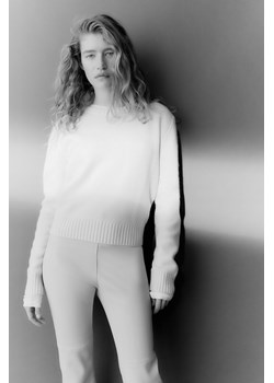 H & M - Sweter z domieszką kaszmiru - Biały ze sklepu H&M w kategorii Swetry damskie - zdjęcie 169594636